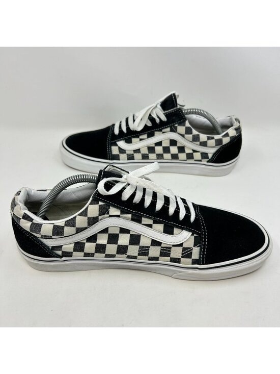 Vans Old Skool Checkerboard Black White  Skate Shoes Size 10.5 Men / 12 Wmns main image 10